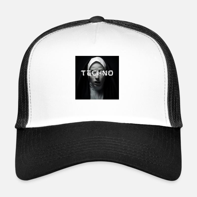 La nonne techno - Rave Design Supprised Casquette trucker 