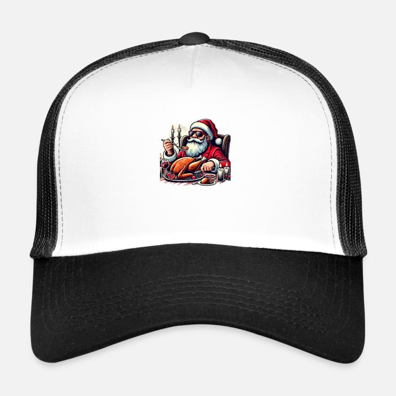 Dîner de Noël Noël Hiver Saint-Nicolas Casquette trucker 