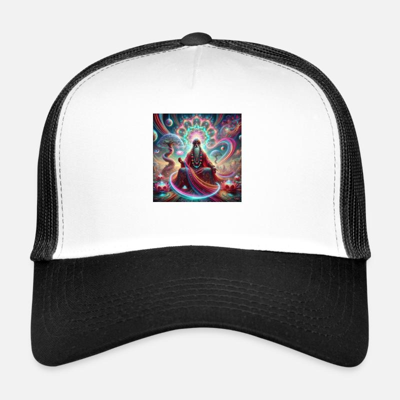 psyguru - Trucker Cap - Weiß/Schwarz