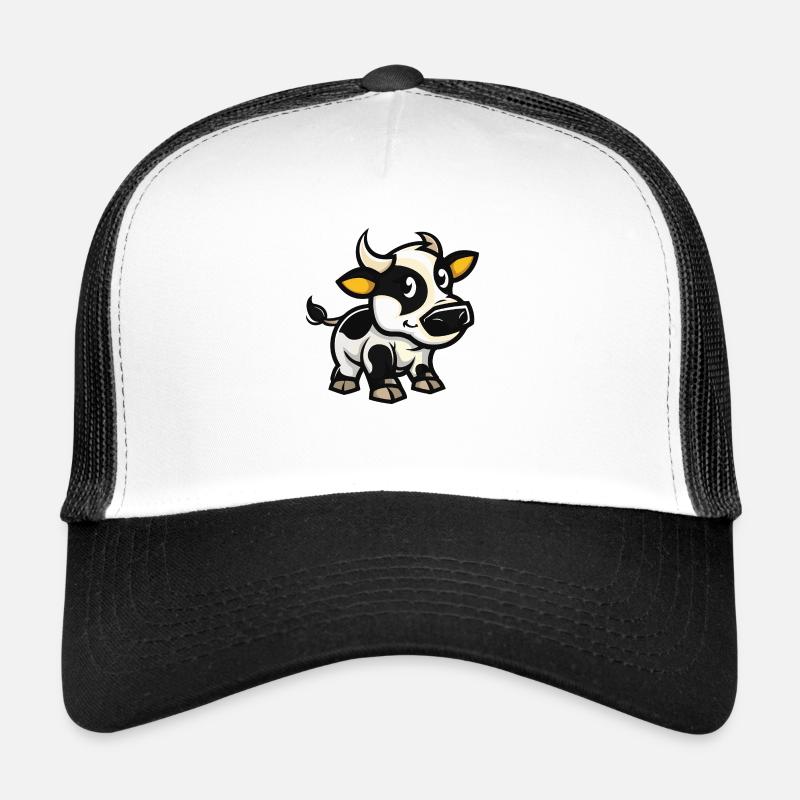 Bande dessinée de vache Casquette trucker 