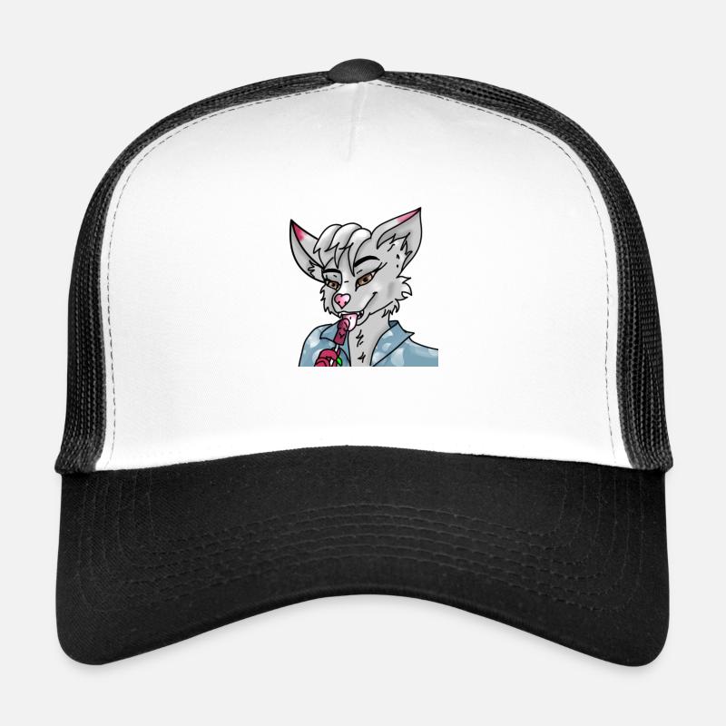 Furry lick - Casquette trucker  - blanc/noir
