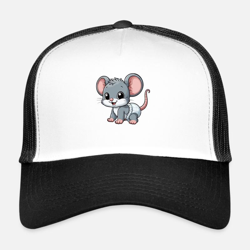 Bébé souris avec couche Casquette trucker 