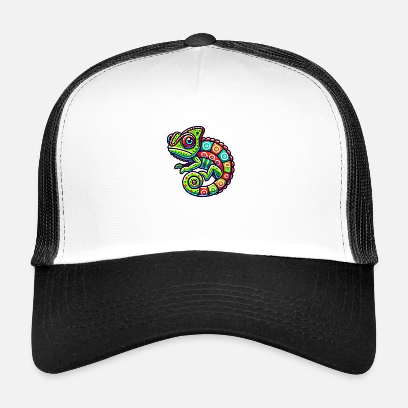 chameleon - Trucker Cap - white/black