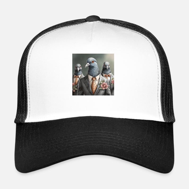 Doves in suits Trucker Cap