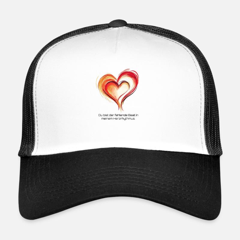 Hearts in unison. - Trucker Cap - white/black
