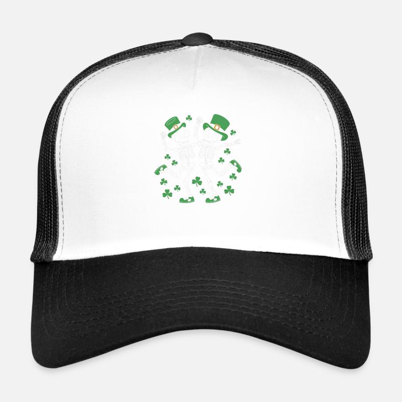 Feier der tanzenden Skelette - Trucker Cap - Weiß/Schwarz
