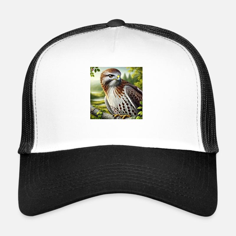 Hawk - Trucker Cap - Weiß/Schwarz