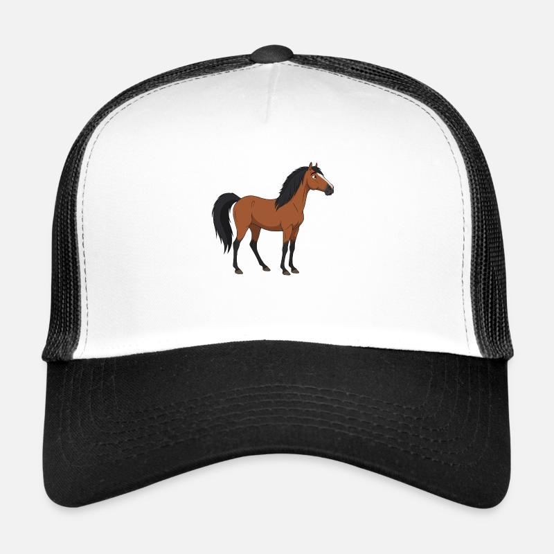 Konik Pferd echt Trucker Cap
