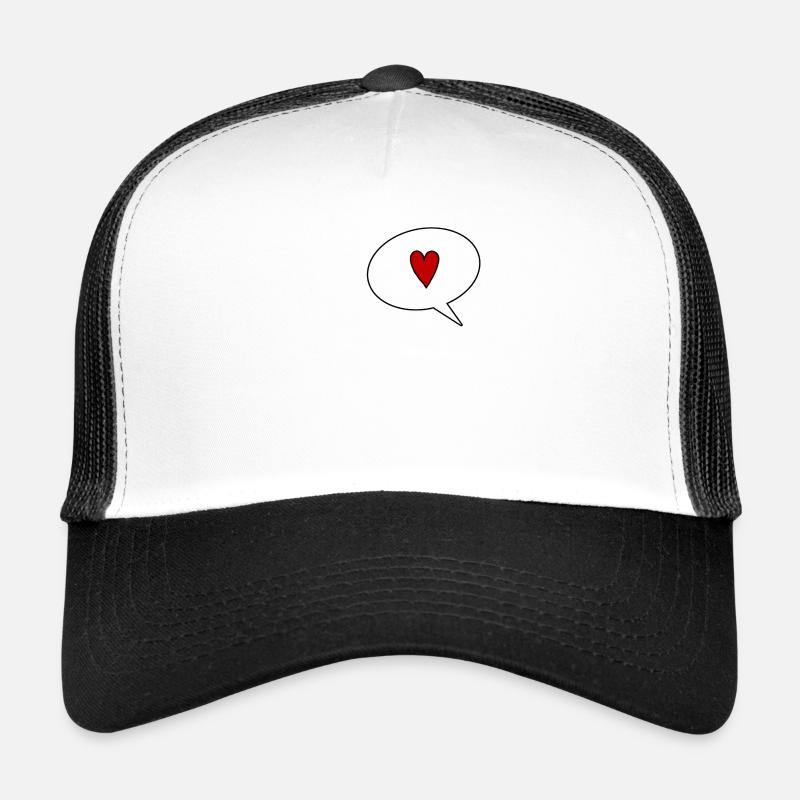 Speechbubble with Heart Trucker Cap