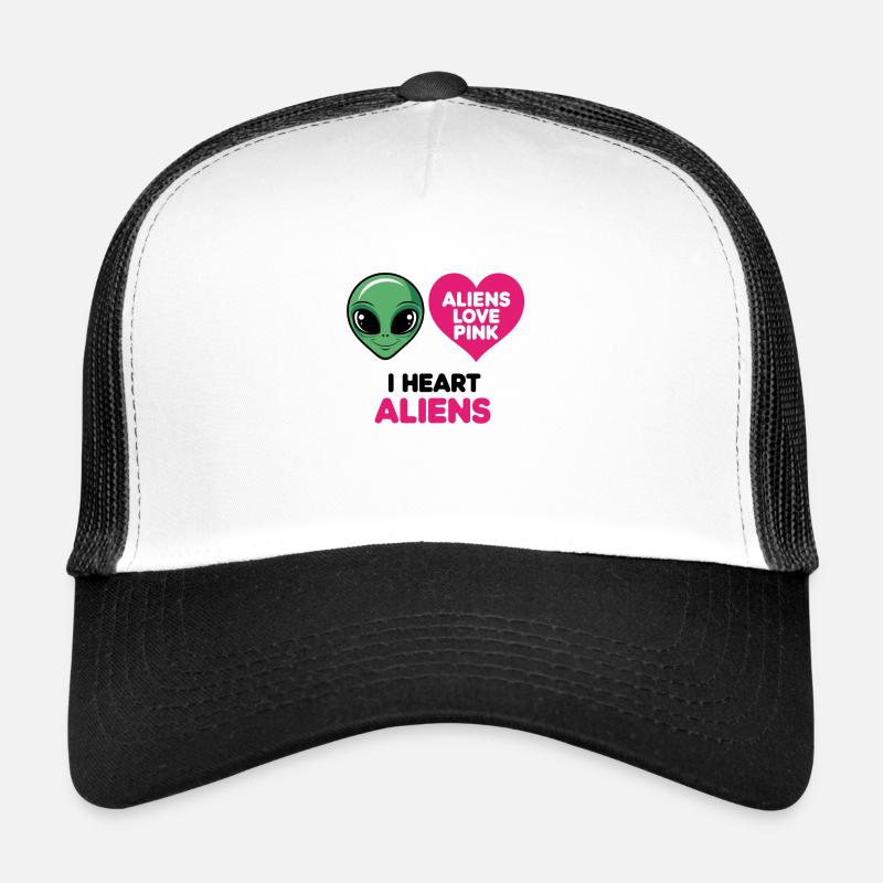 Les extraterrestres aiment le rose Casquette trucker 
