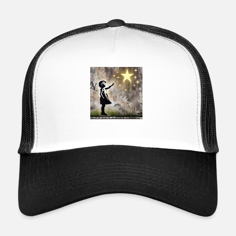 Kein Banksy - Greif nach den Sternen Trucker Cap