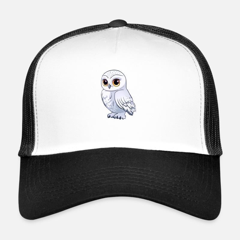 Hibou blanc Casquette trucker 
