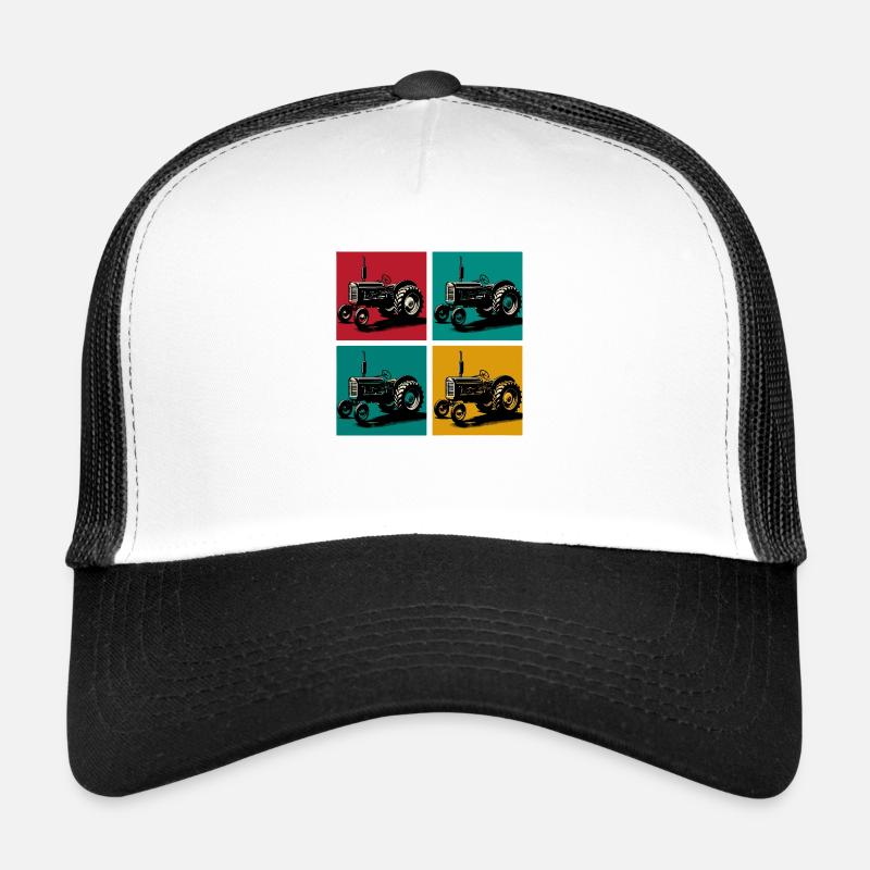 Retro vintage tractor Trucker Cap