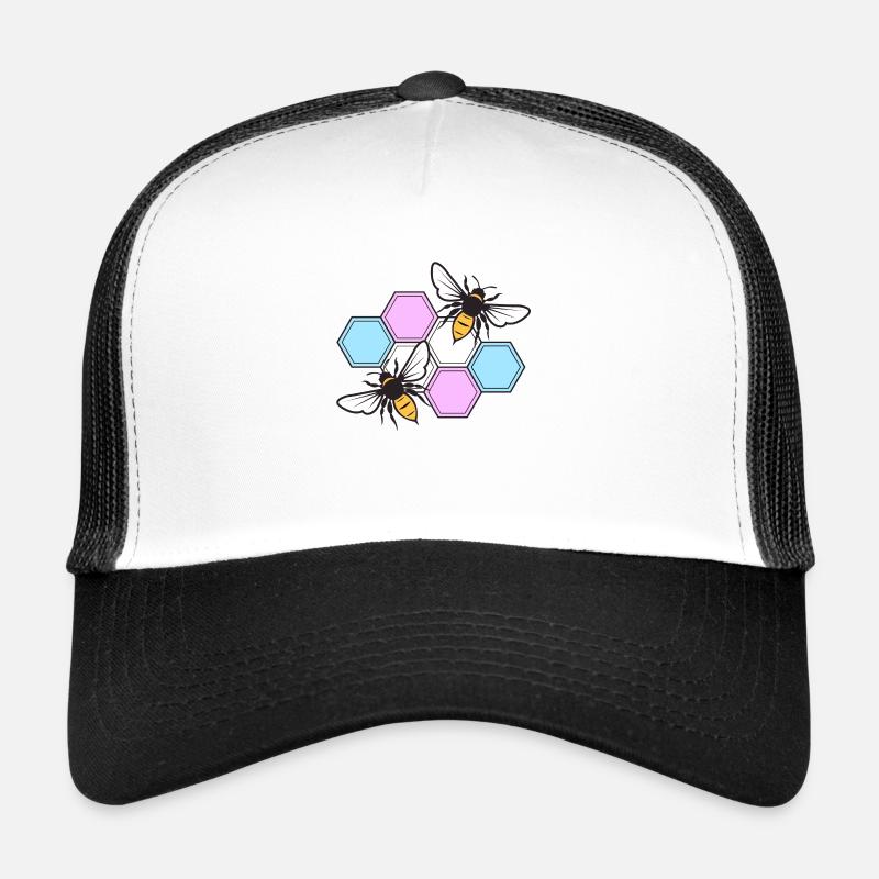 TransBee - Trucker Cap - Weiß/Schwarz