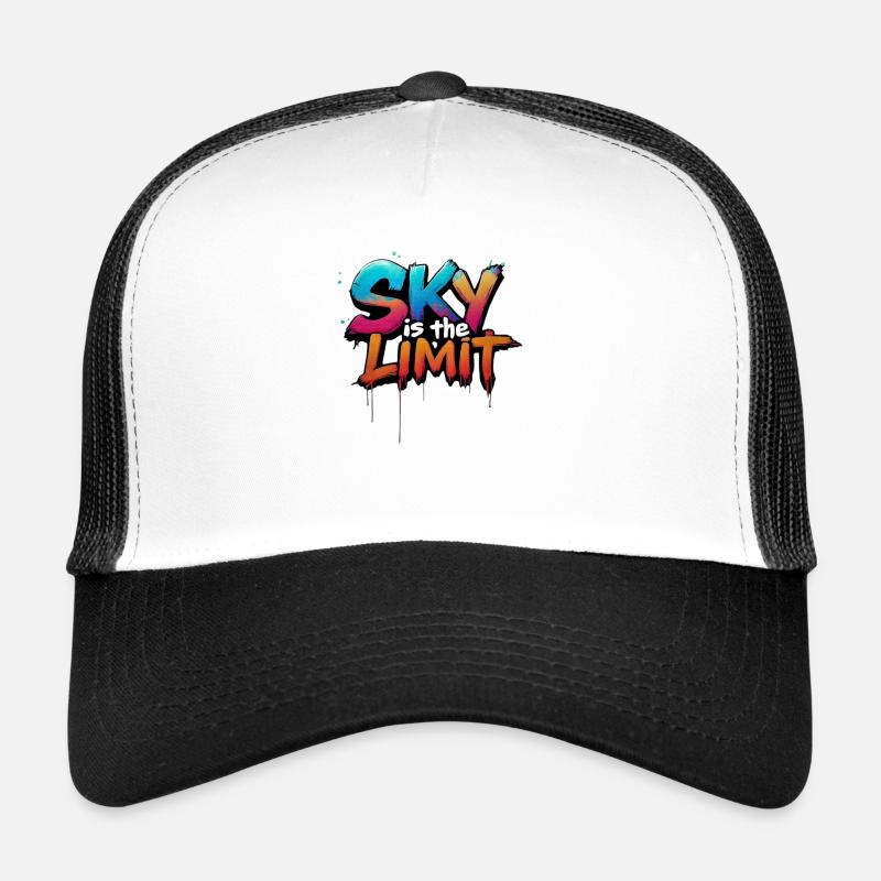 sky is the limit - Trucker Cap - white/black