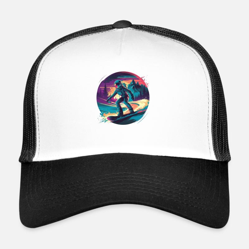 5Snowboard des années 80 Casquette trucker 