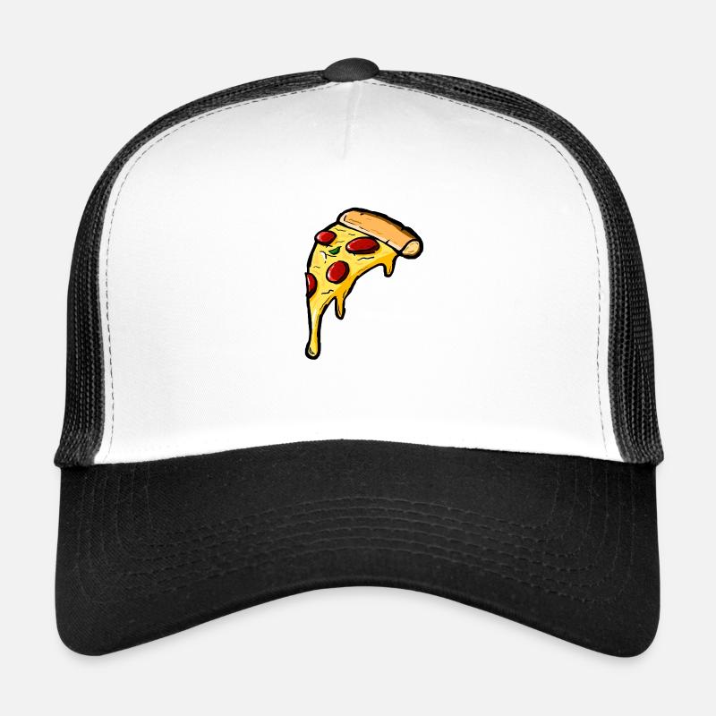 Pizza - Trucker Cap - Weiß/Schwarz