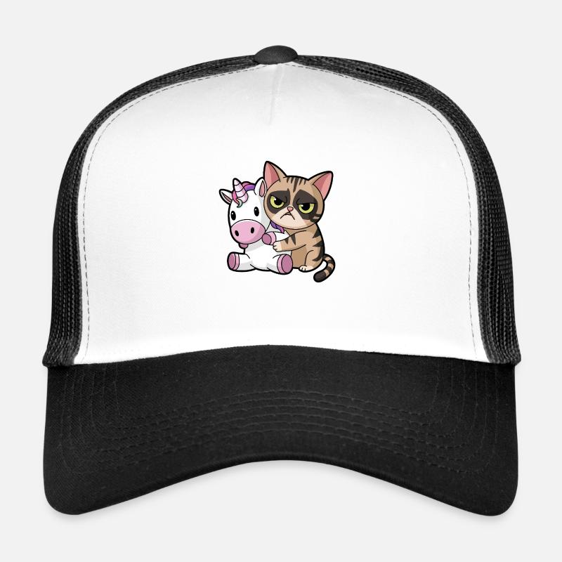 Grumpy Exotic Shorthair Cat Trucker Cap