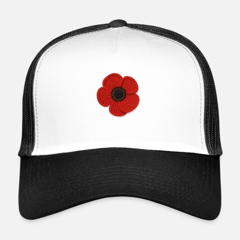 Flowers - Trucker Cap - white/black