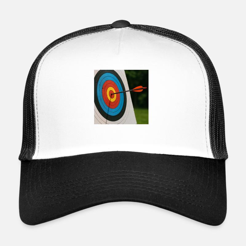 Sport - Bogenschießen - Trucker Cap - Weiß/Schwarz
