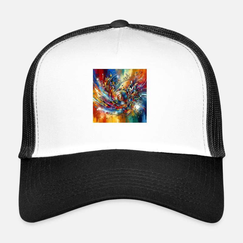 Explosion de Couleurs Abstraites Casquette trucker 