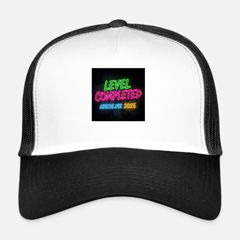 Stylisches Abschluss 2025 Design – Perfekt - Trucker Cap - Weiß/Schwarz