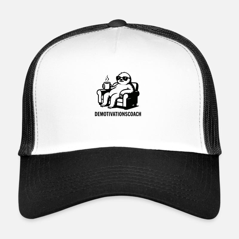 Demotivationscoach - Trucker Cap - Weiß/Schwarz