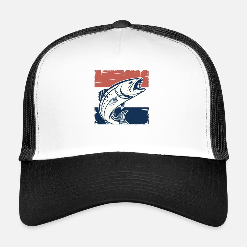 La basse et le drapeau néerlandais Casquette trucker 