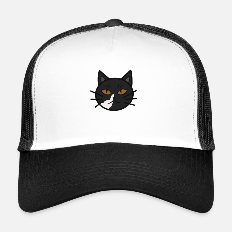 Mao The Cat - Trucker Cap - white/black