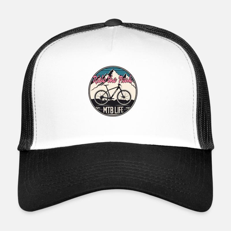 MTB Life - Trucker Cap - white/black