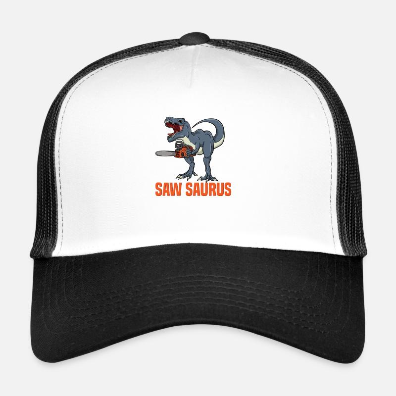 Scie Saurus Dino avec tronçonneuse Fun Design Casquette trucker 