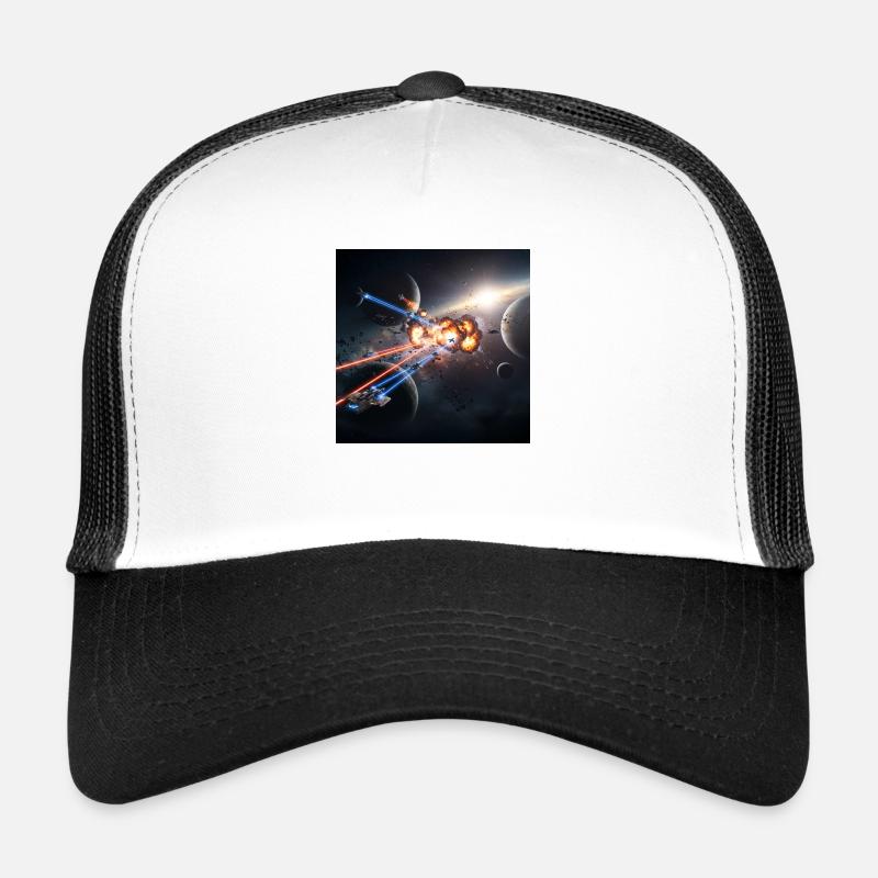 Futuristische Raumfahrt-Illusion Trucker Cap