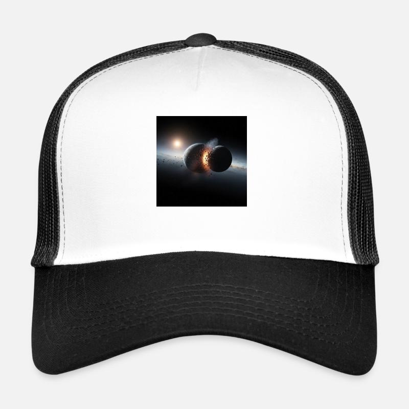Cosmic Eclipse Design Trucker Cap