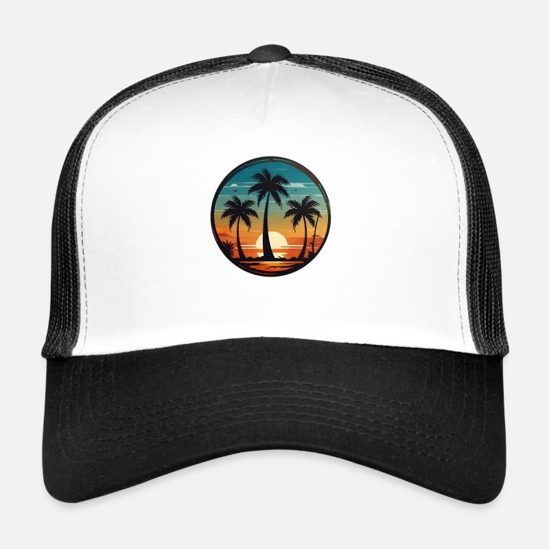 Palm trees about the West Trucker Cap