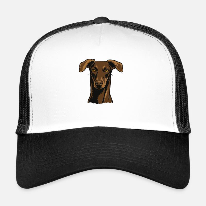 Proud greyhound – noble look - Trucker Cap - white/black