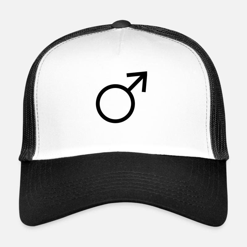 Men! - Trucker Cap - white/black