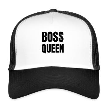 Boss Queen Gift Lady - Casquette trucker  - blanc/noir - Devant