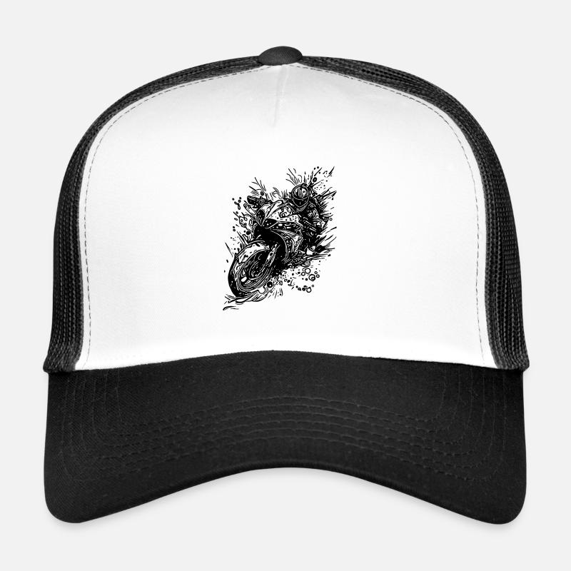 Piste de course de style Rain Splash Casquette trucker 