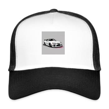 JDM Sportcar Tuning City Drift Highway Gift - Trucker Cap - white/black - Front