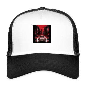 JDM Sportcar Tuning City Drift Gift Car - Trucker Cap - white/black - Front