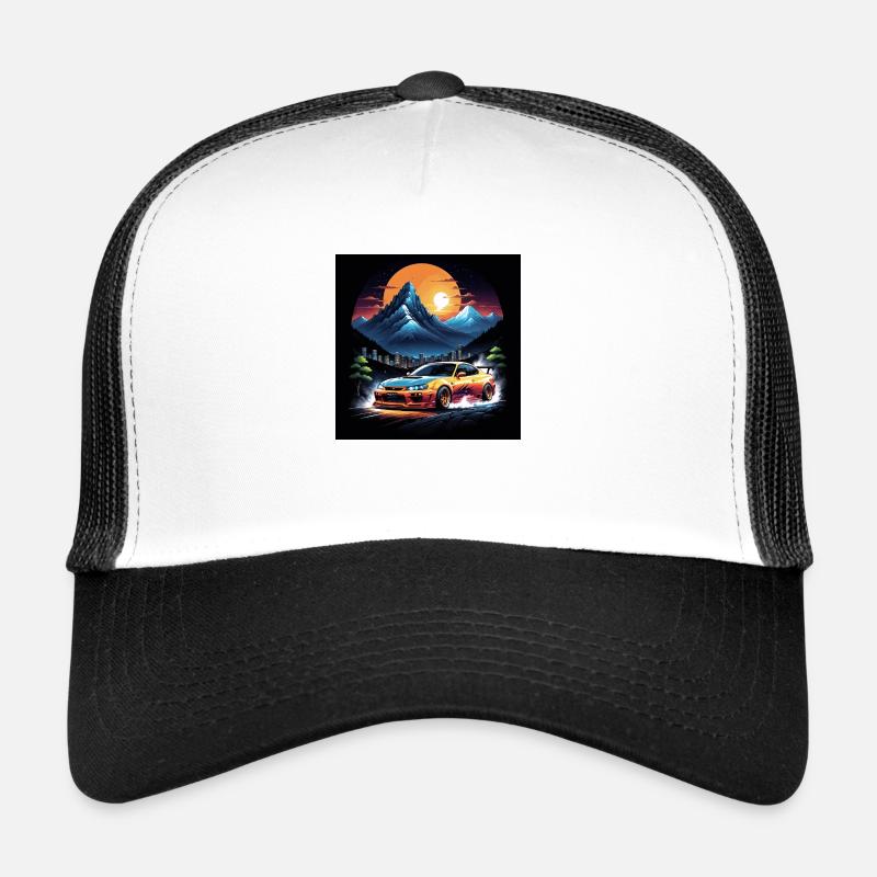 JDM Sportcar Tuning Driftcar Auto Geschenk PS Trucker Cap