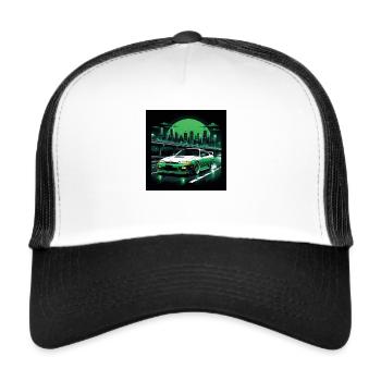 JDM Sportcar Tuning Driftcar Car Gift PS - Trucker Cap - white/black - Front