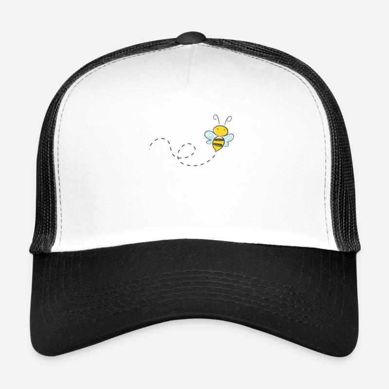 abeille - Casquette trucker  - blanc/noir