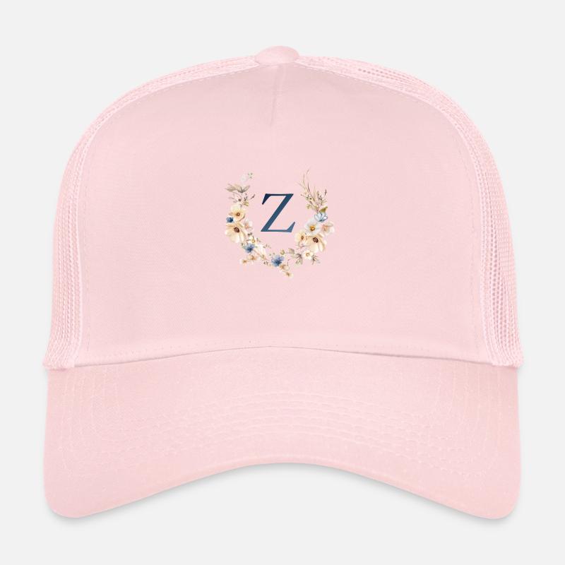 Z monogramme, Floral, Boho Casquette trucker 