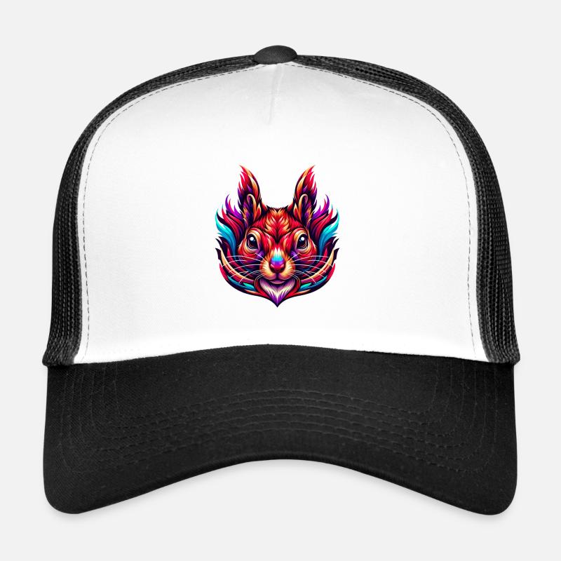 Farbenfrohes Eichhörnchen Nüsse Tierliebhaber Trucker Cap