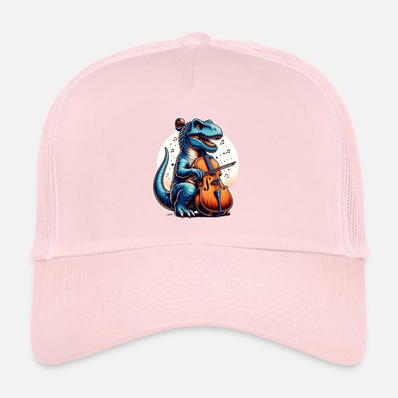 Cooler Dino Cellist Violin Klassik Trucker Cap
