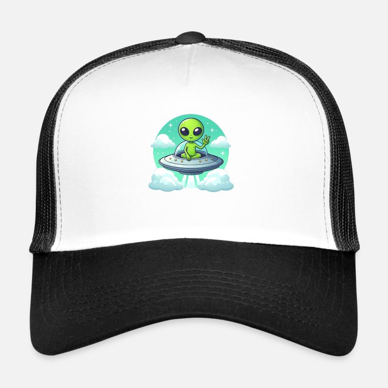 Alien zeigt Peace Trucker Cap