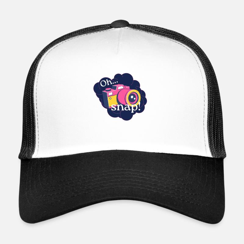 "Oh schnapp!" - Trucker Cap - Weiß/Schwarz