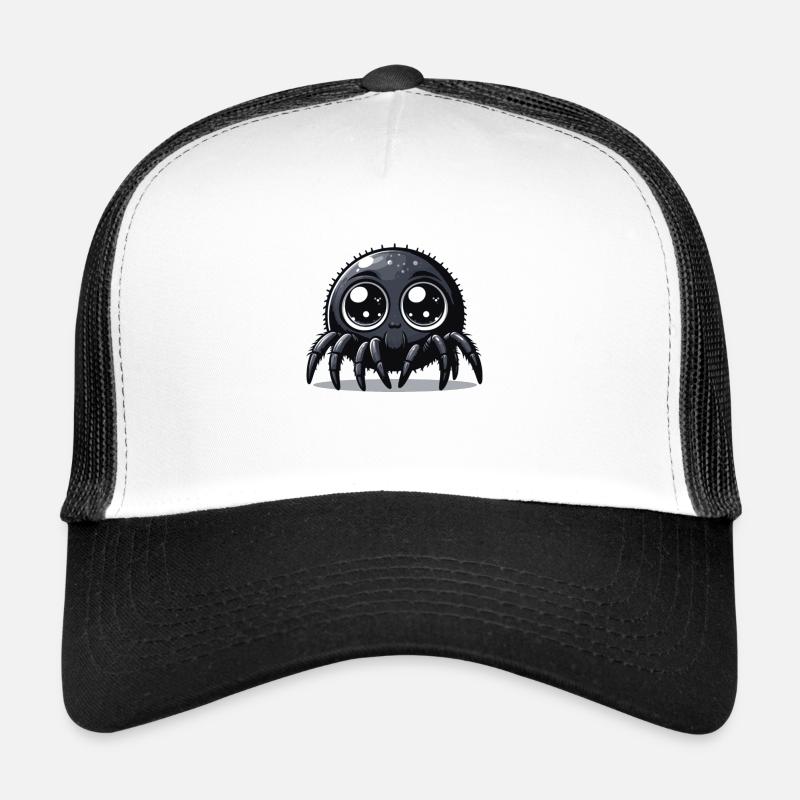 Spinne - Trucker Cap - Weiß/Schwarz