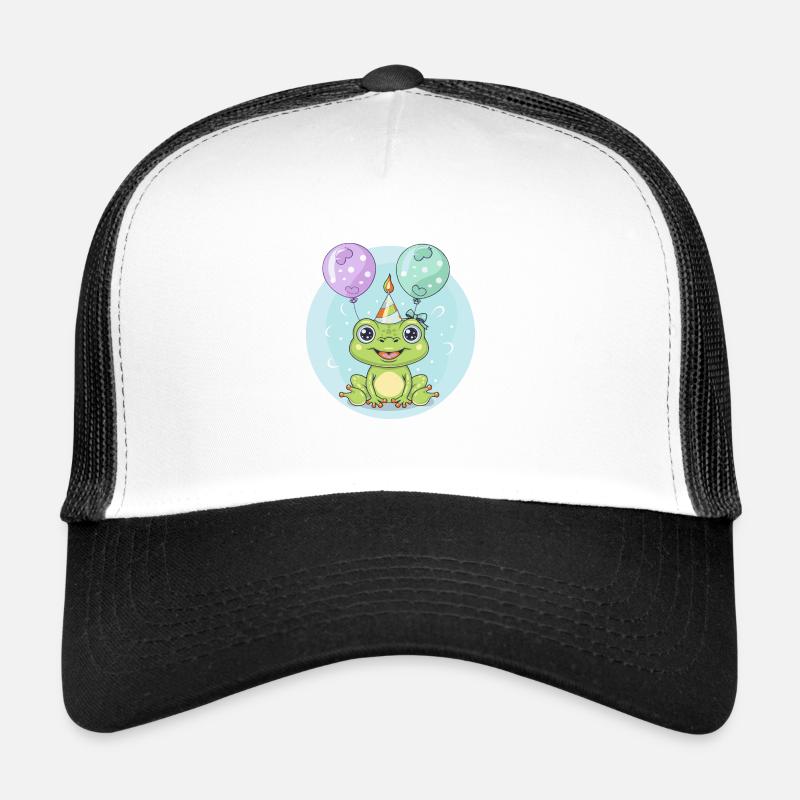 Frog Birthday Baby Trucker Cap